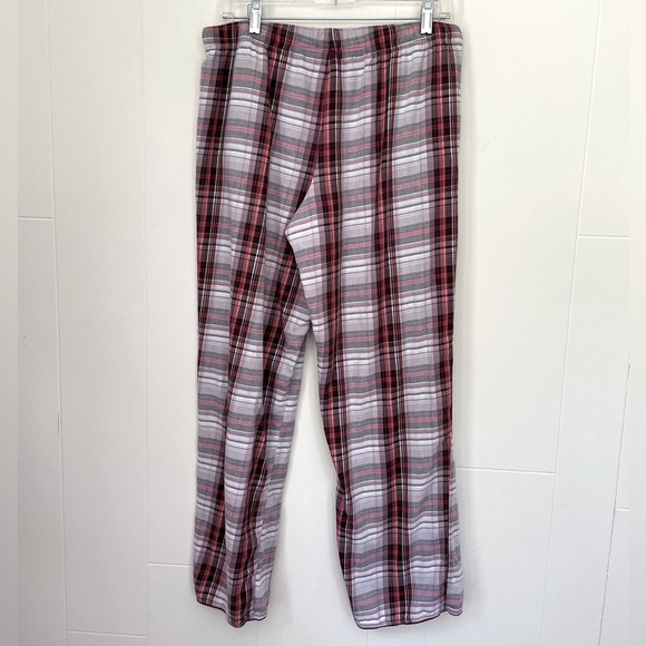 Victoria’s Secret Red Plaid Pajama Pants Pull On Drawstring Elastic Waist ~ Sz M - Picture 2 of 13